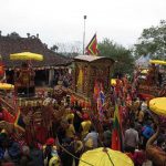 Lễ rước thủy bộ Đền Quả Sơn năm 2016